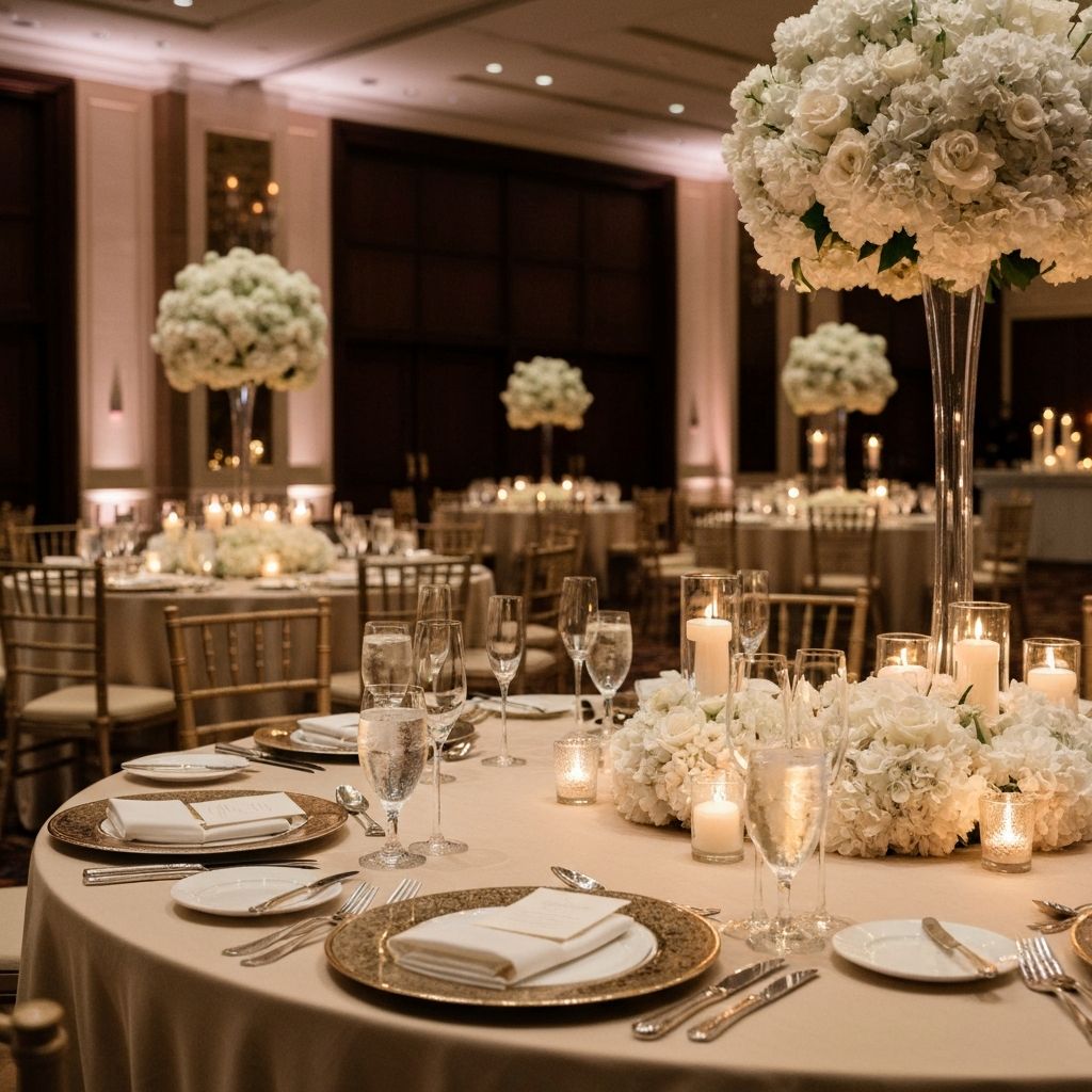 Elegant reception setting